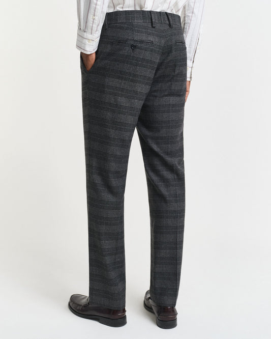 Pantalon de costume coupe ajustée Prince de Galles