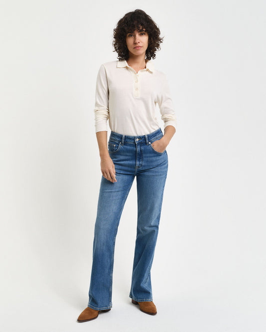 Slim Fit Schlagjeans