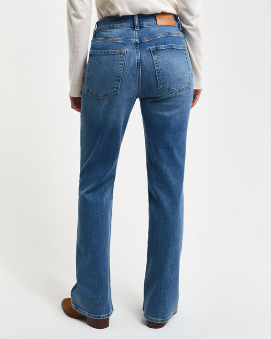 Slim Fit Schlagjeans