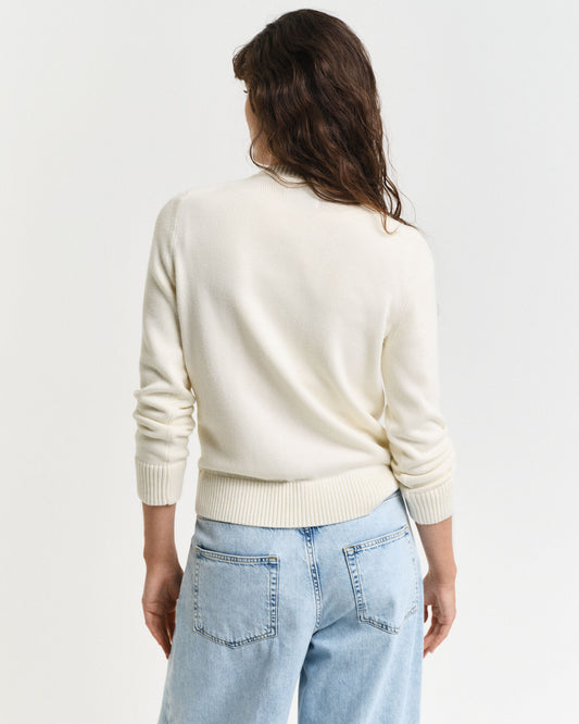 Pull ras du cou classique en coton