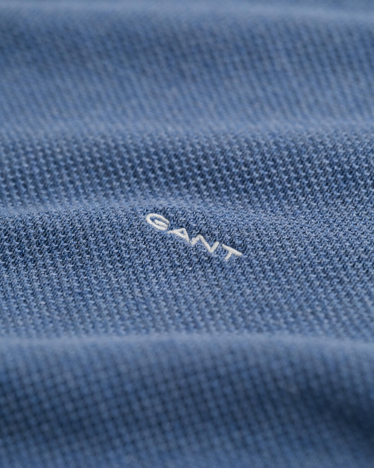 Baumwoll-Piqué-Pullover mit Rundhalsausschnitt