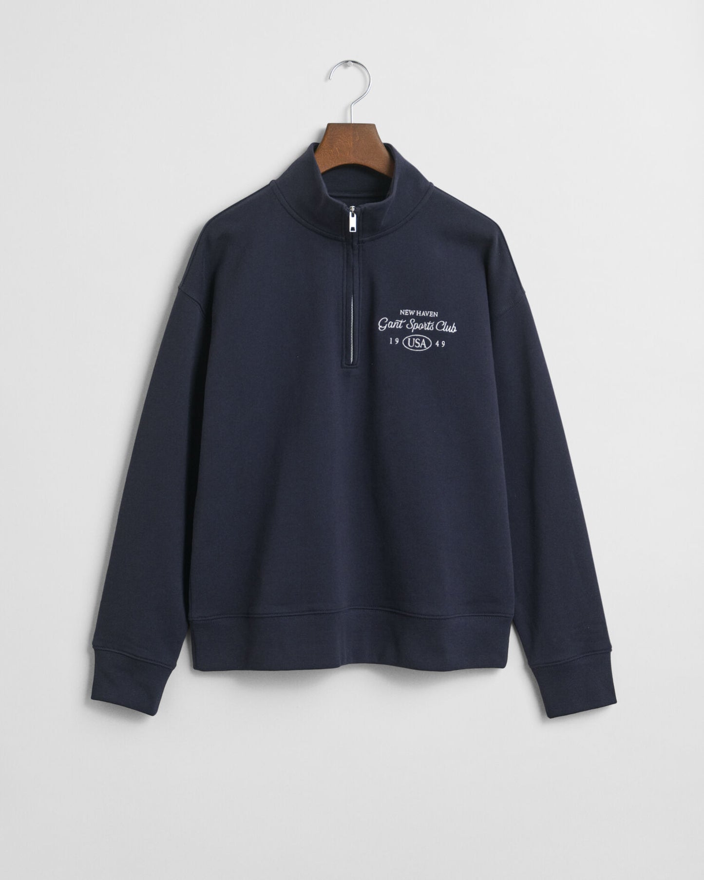 Sweat-shirt graphique demi-zippé