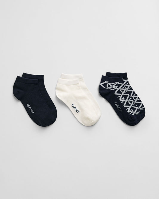 3er-Pack Monogramm-Söckchen