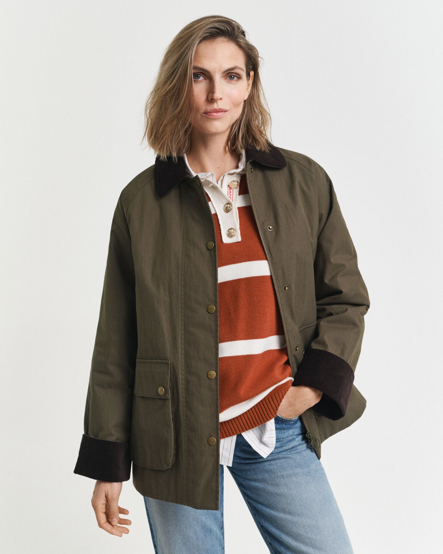 Barnjacke aus gewachster Baumwolle