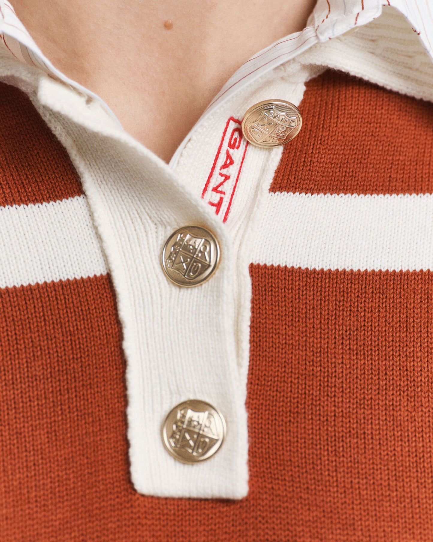 Rugger en tricot rayé