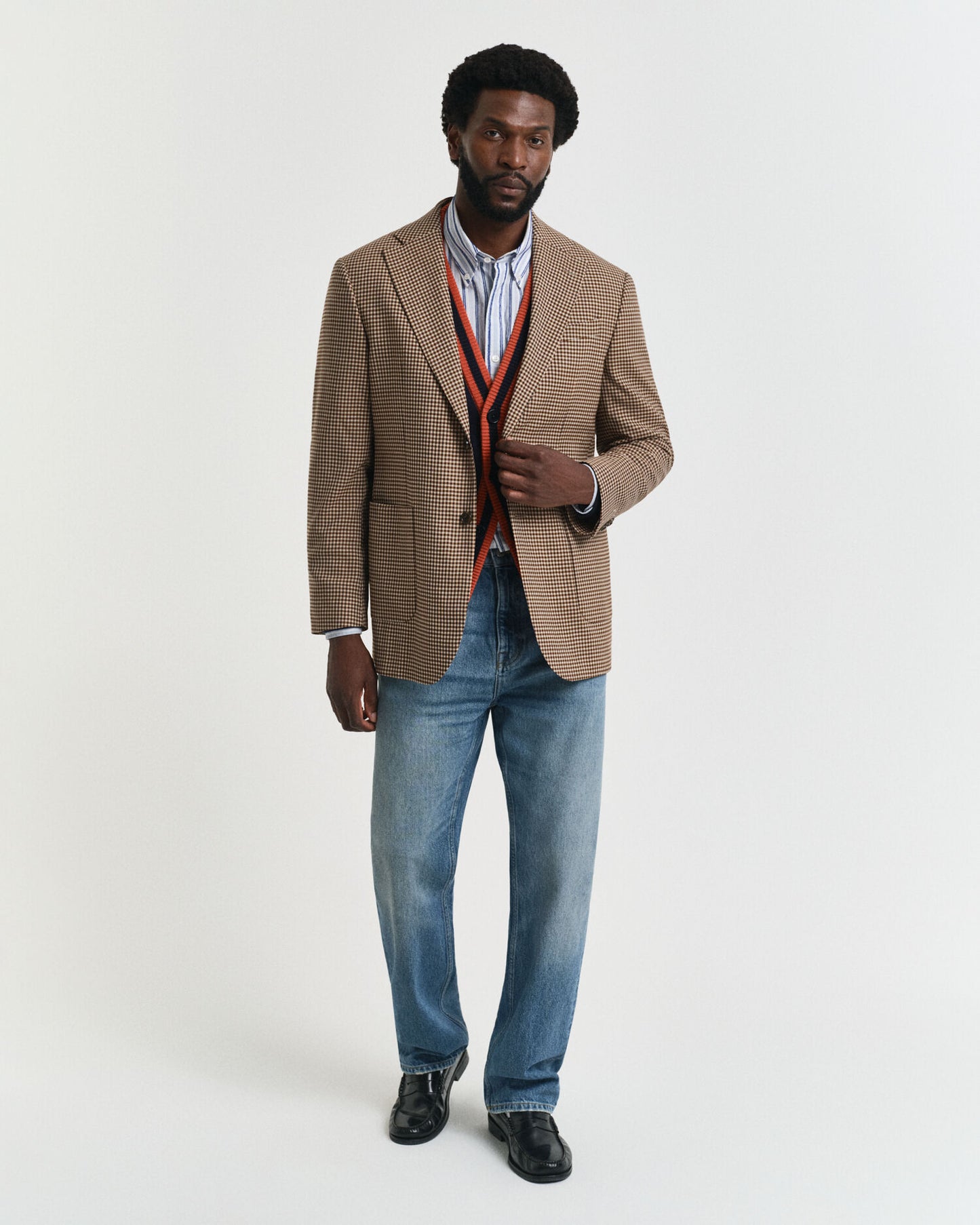 Relaxed Fit Blazer mit Vichy-Karos