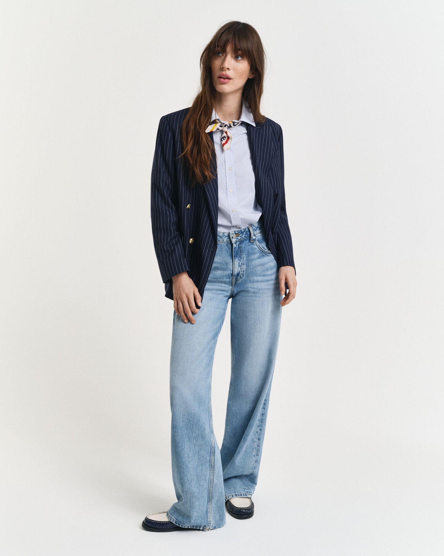 Regular Fit Gestreiftes Hemd aus Popeline