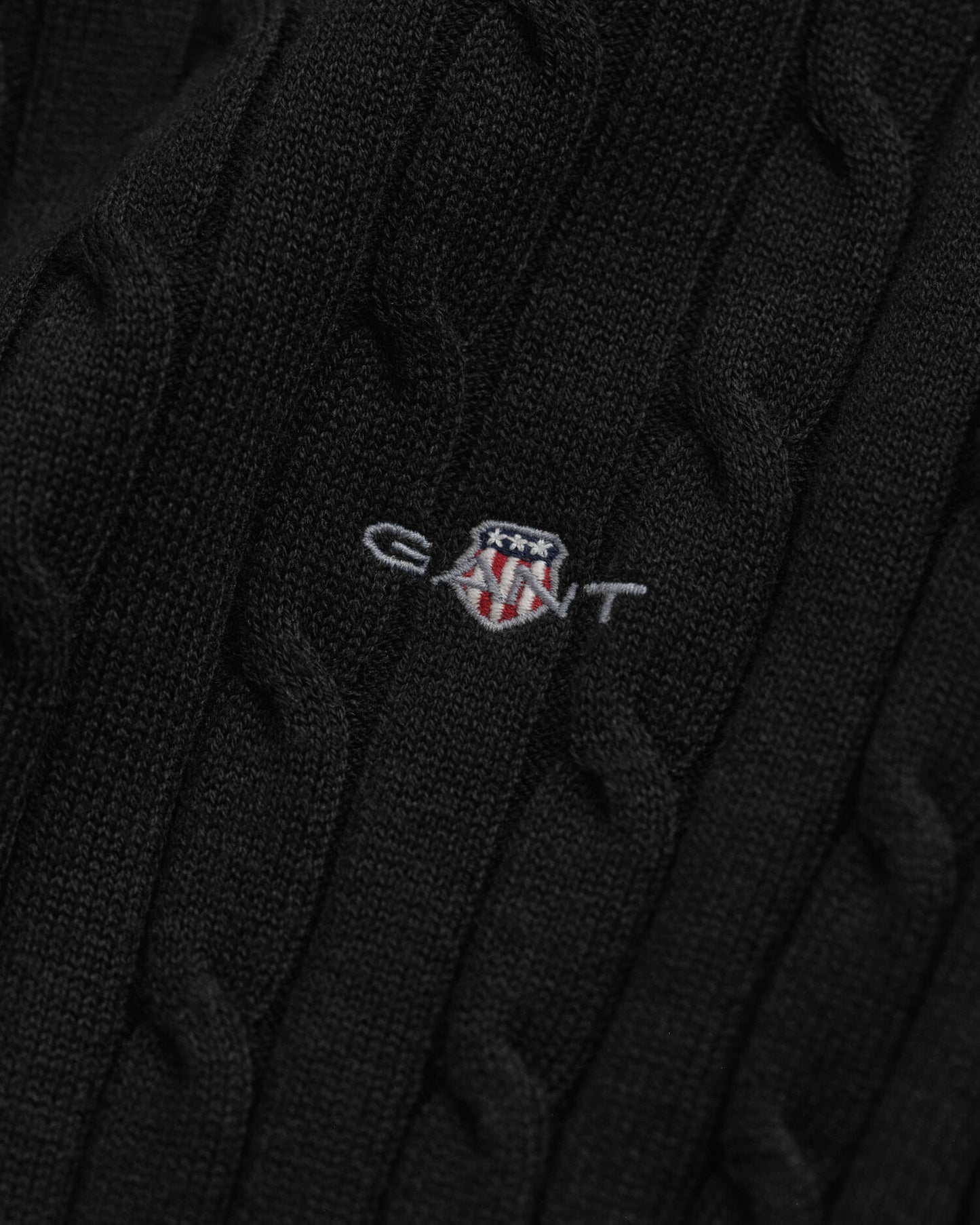 Pull en maille torsadée en coton stretch à col rond