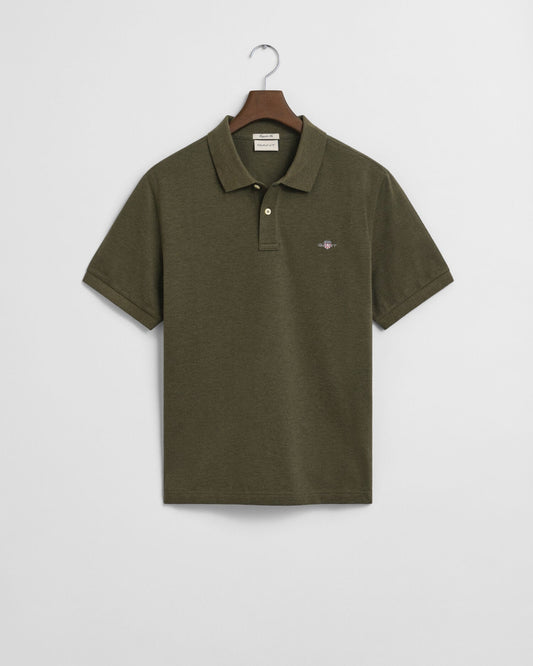 Polo en piqué coupe droite Shield