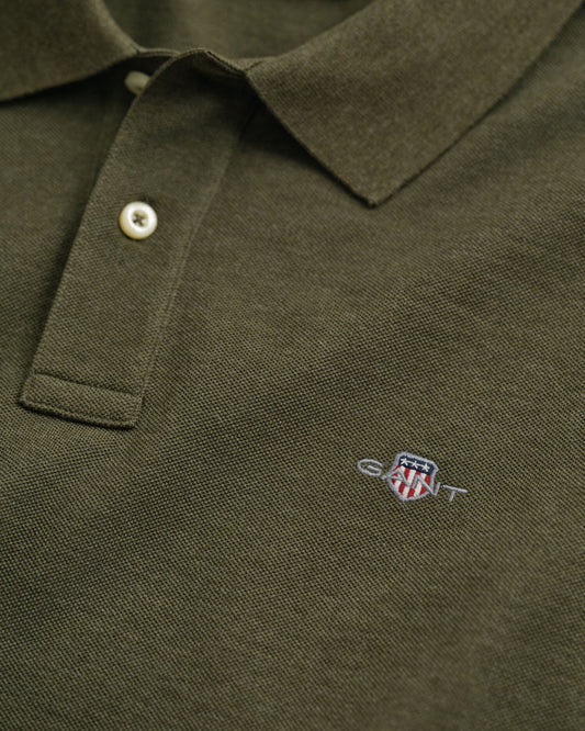 Polo en piqué coupe droite Shield