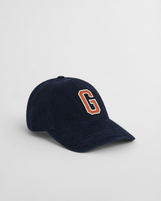 Casquette en velours côtelé à badge G