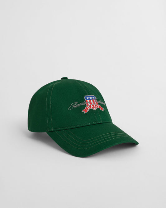 Casquette en sergé de coton avec motif graphique