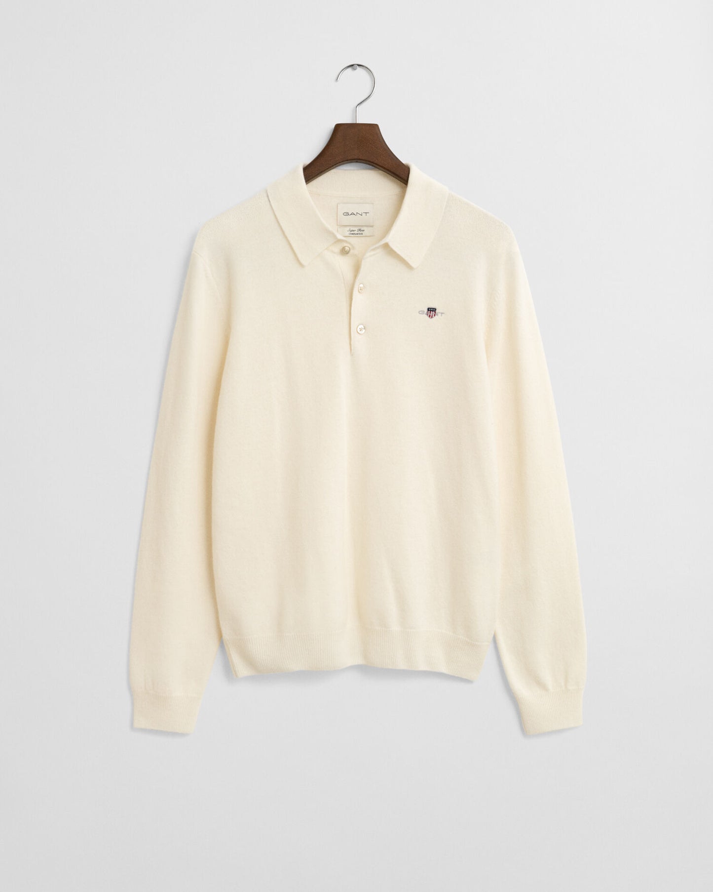 Feinster Lambswool Polo-Pullover