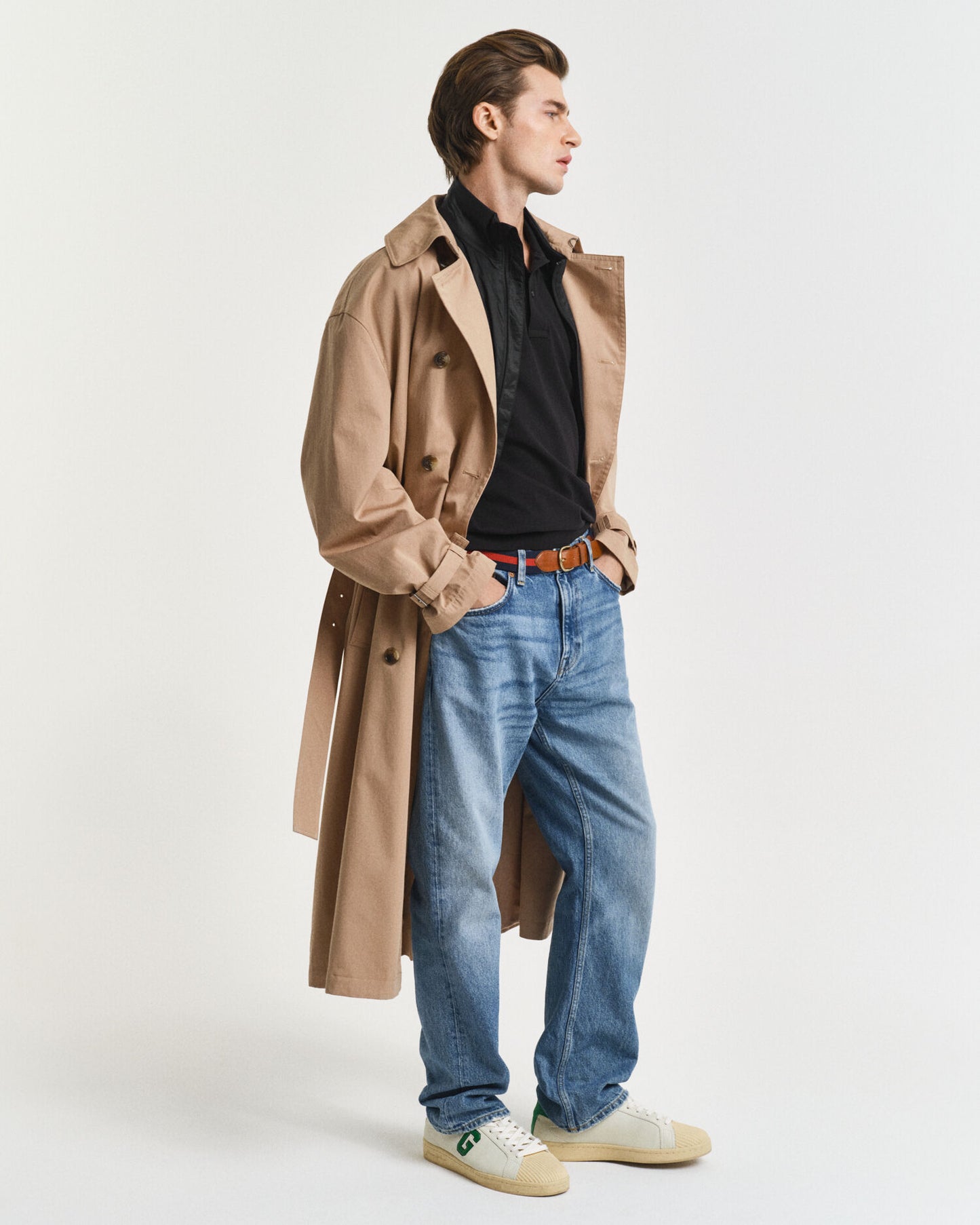 Regular Fit Piqué-Poloshirt mit Schild