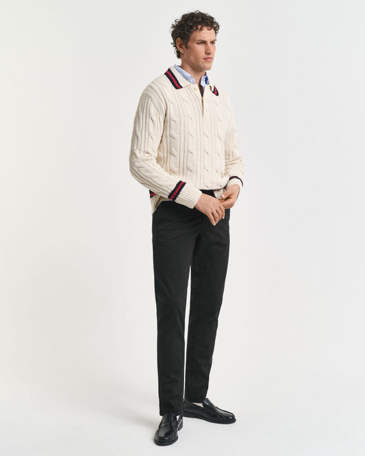 Pantalon Chino en Twill Coupe Ajustée