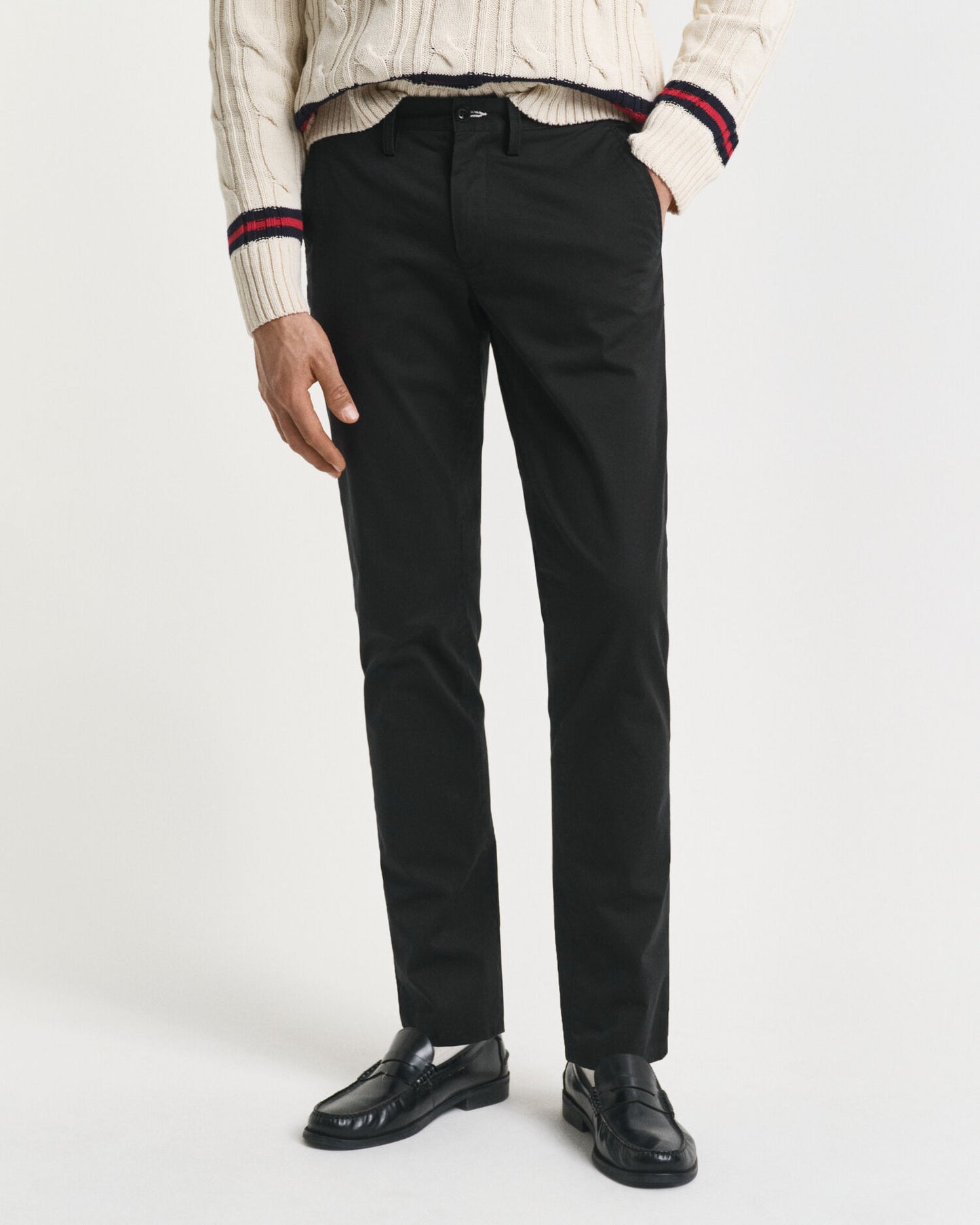 Schmale Twill-Chino