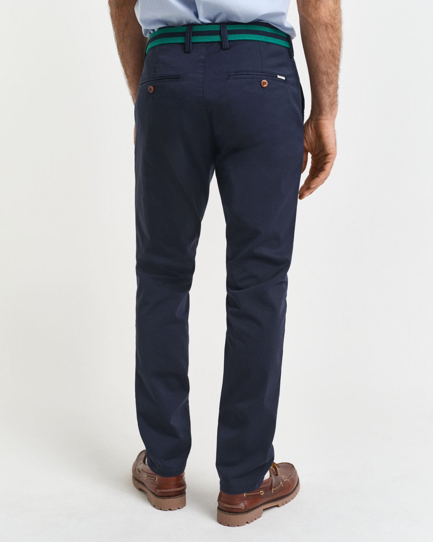 Pantalon chino en sergé coupe slim