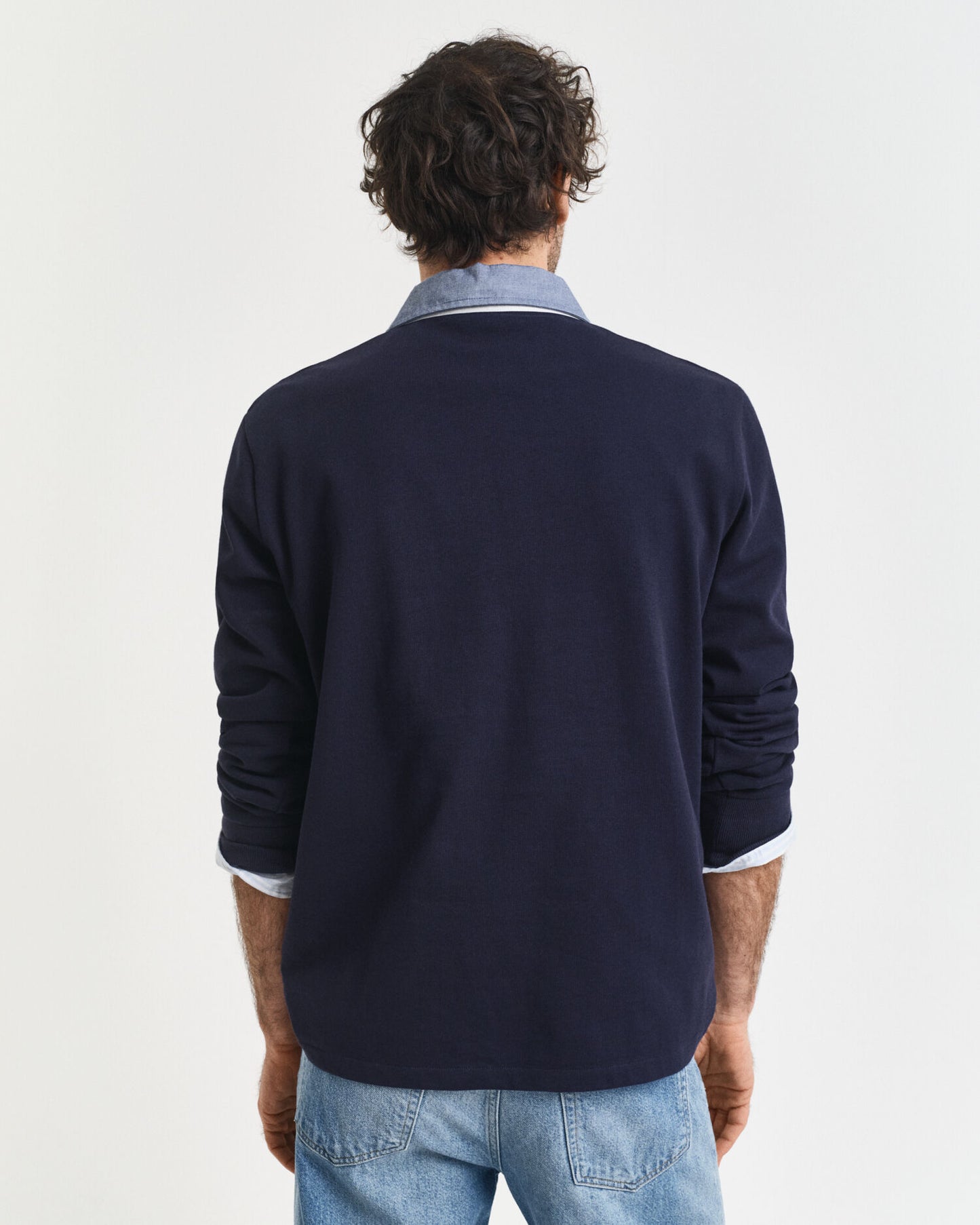 Hemdblusenkragen-Rugby-Shirt aus schwerem Material
