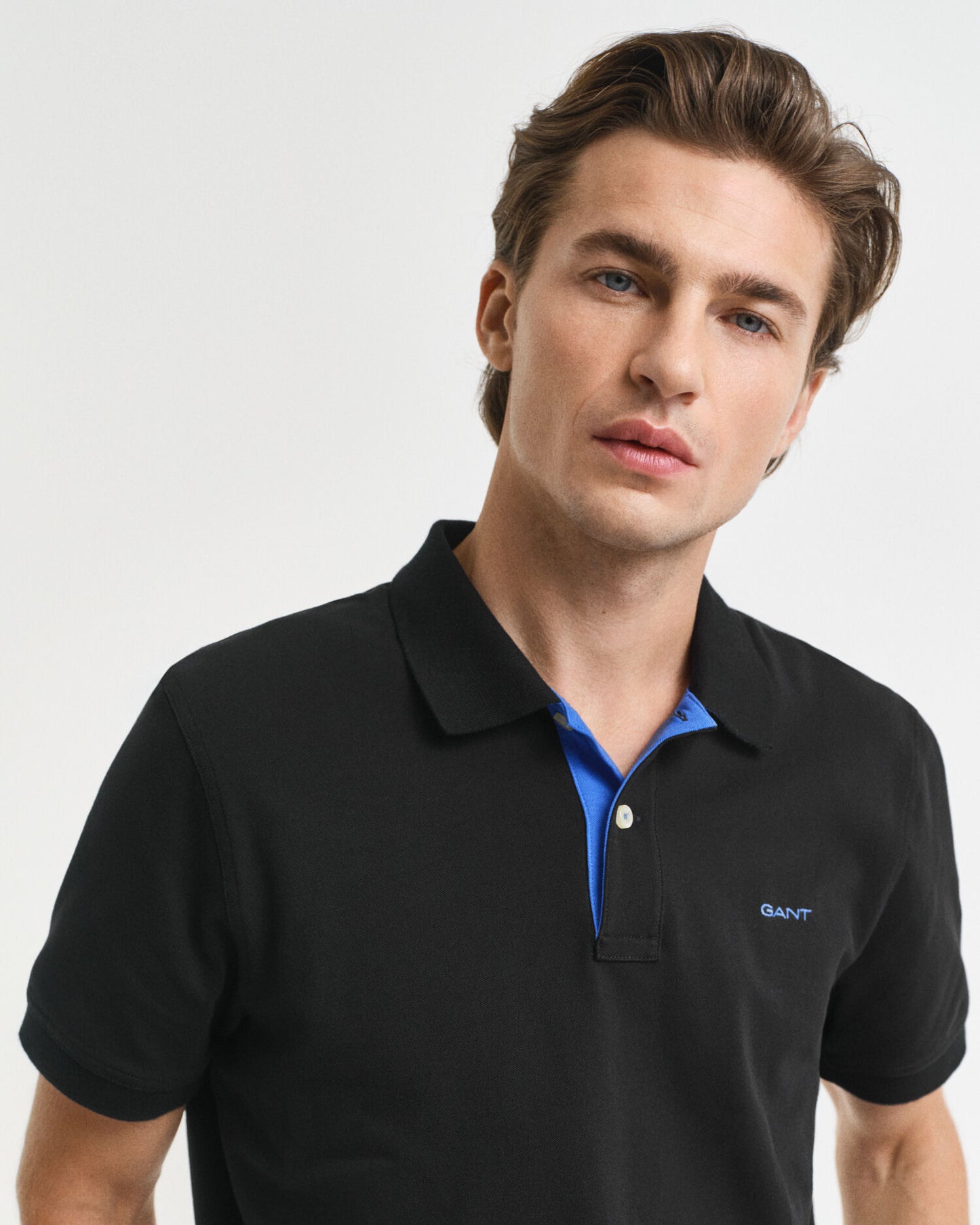 Polo-Piqué-Shirt mit Kontrastfarbe
