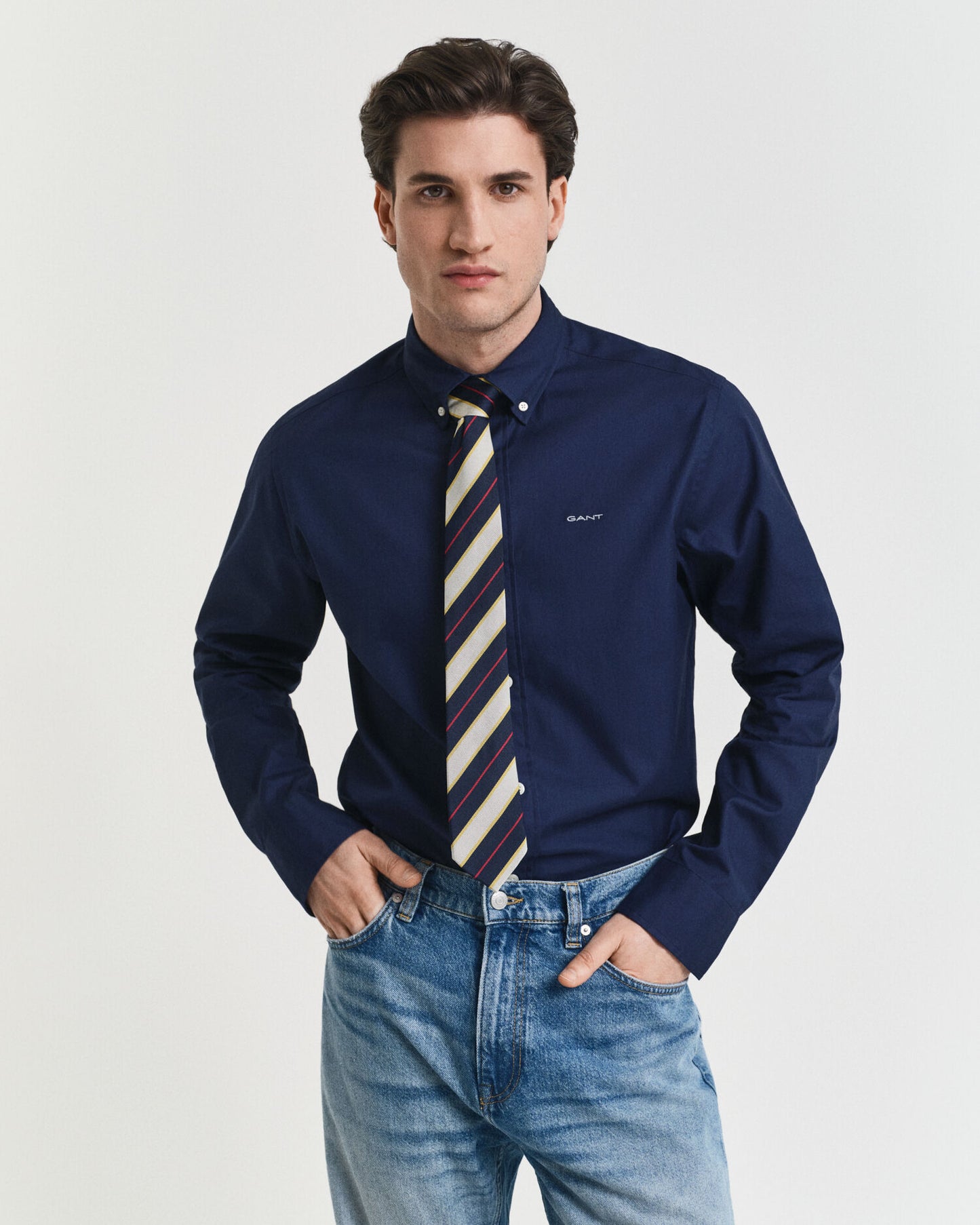 Regular Fit Oxford-Hemd aus Pinpoint-Gewebe