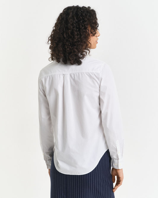 Chemise classique en popeline coupe droite
