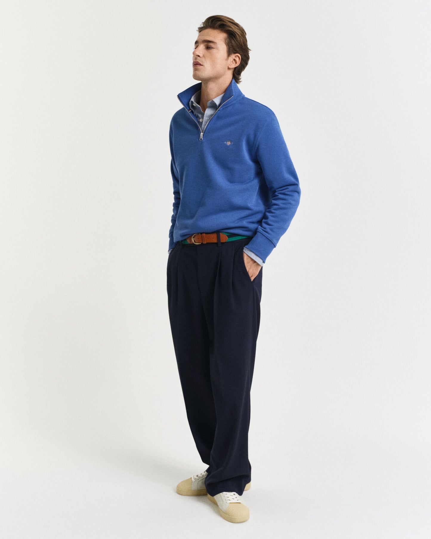 Sweat-shirt Shield demi-zip