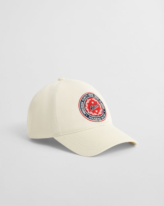 Casquette en sergé de coton avec motif graphique