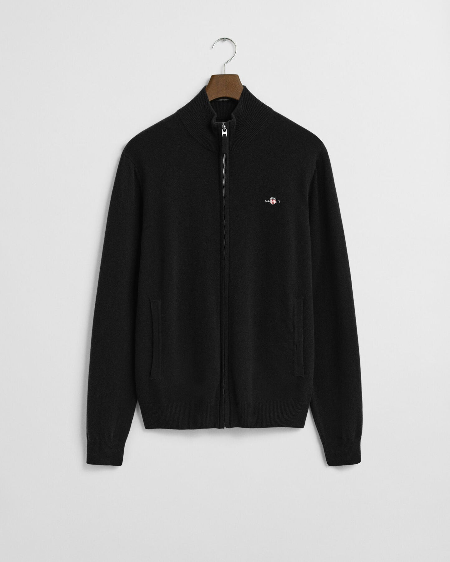 Cardigan en agneau ultrafin zippé