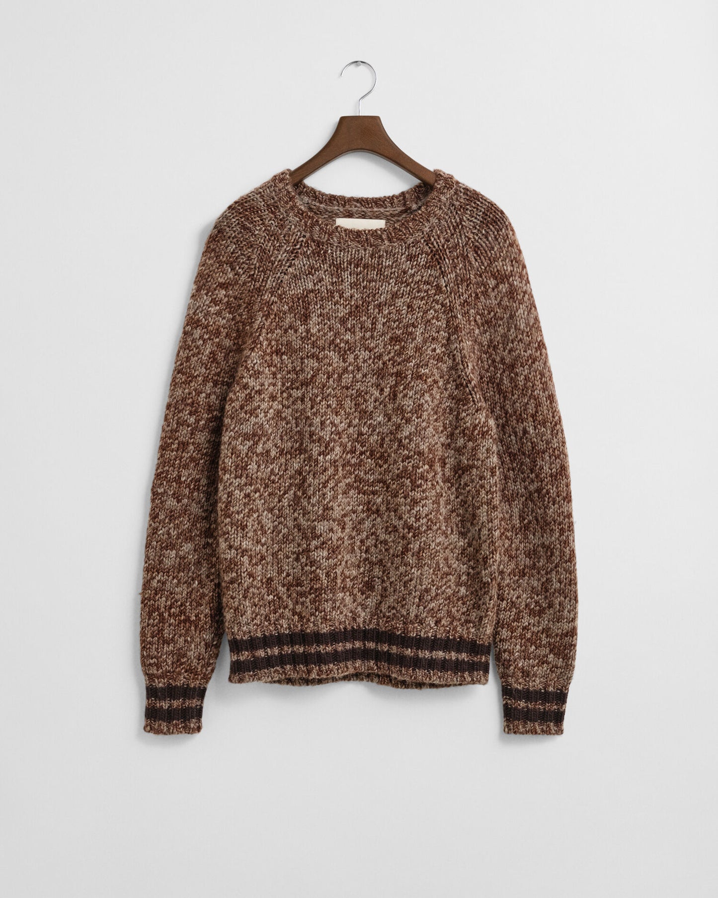Pull col rond en laine mélangée