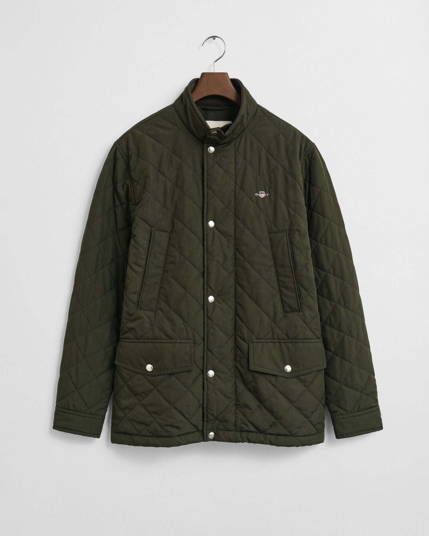 Gesteppter Windbreaker, mittellanger Schnitt