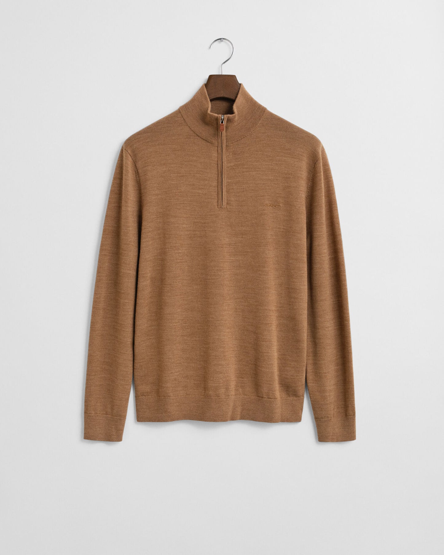 Pull à demi-zip en laine mérinos extra fine