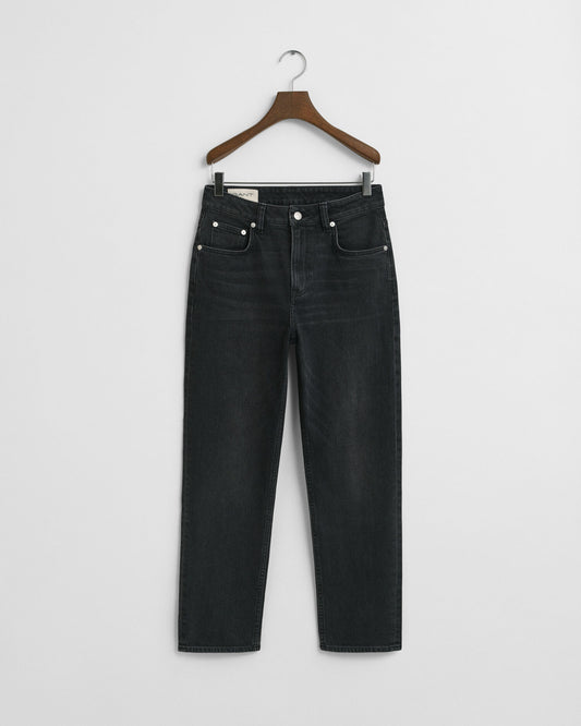 Cropped Straight Leg Stretchjeans