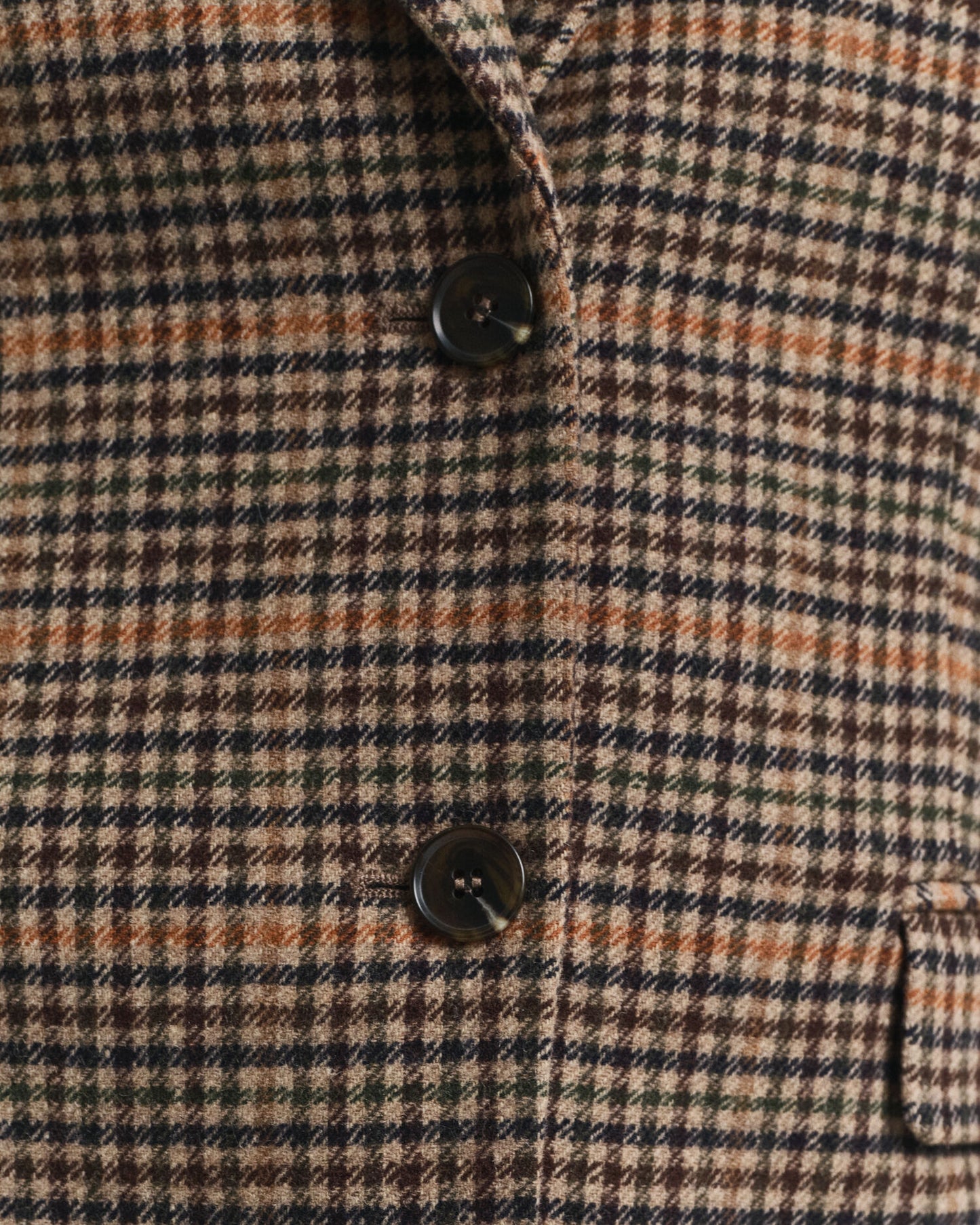 Blazer en laine pied-de-poule coupe classique