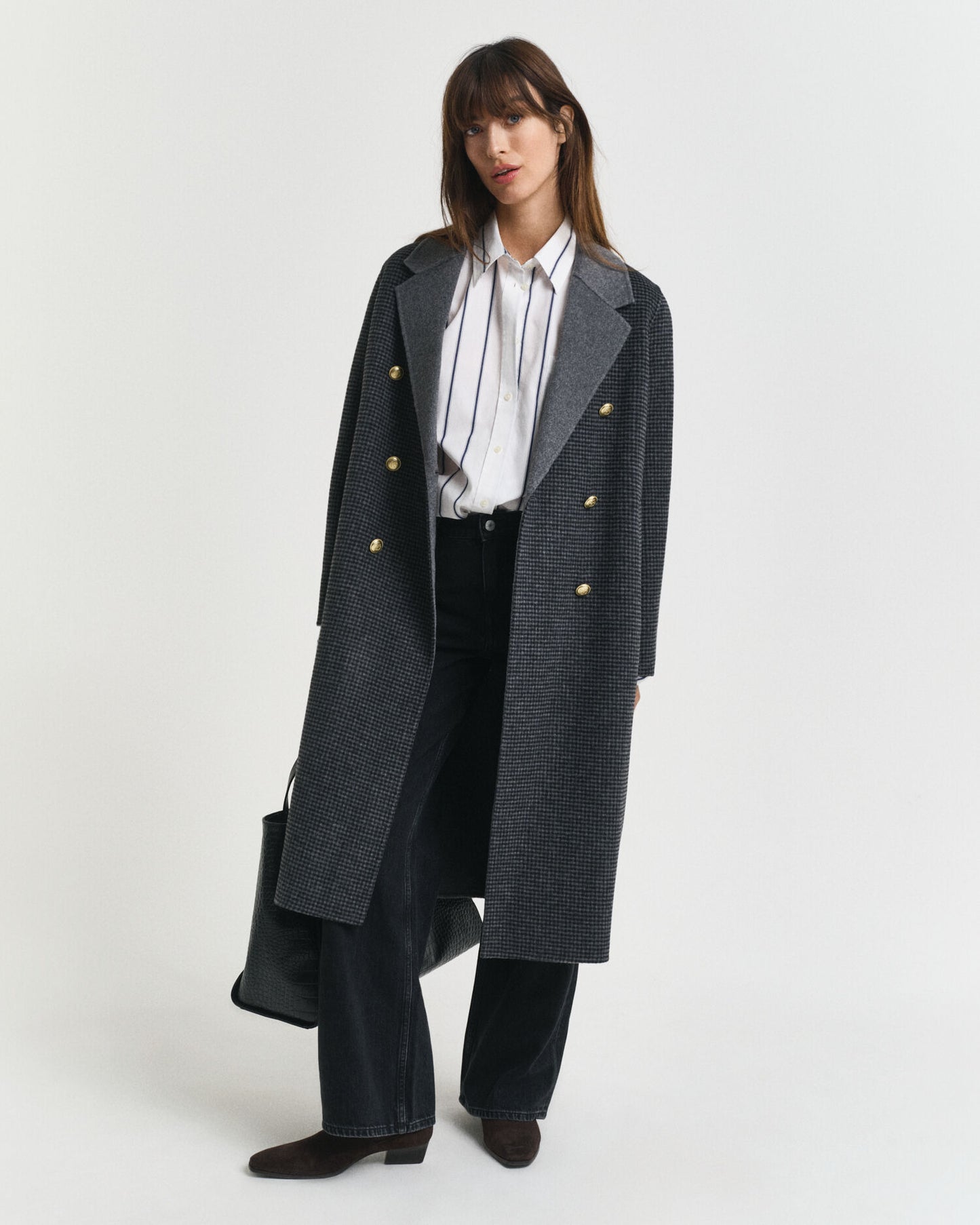 Oversized Popeline-Hemd mit klassischen Streifen