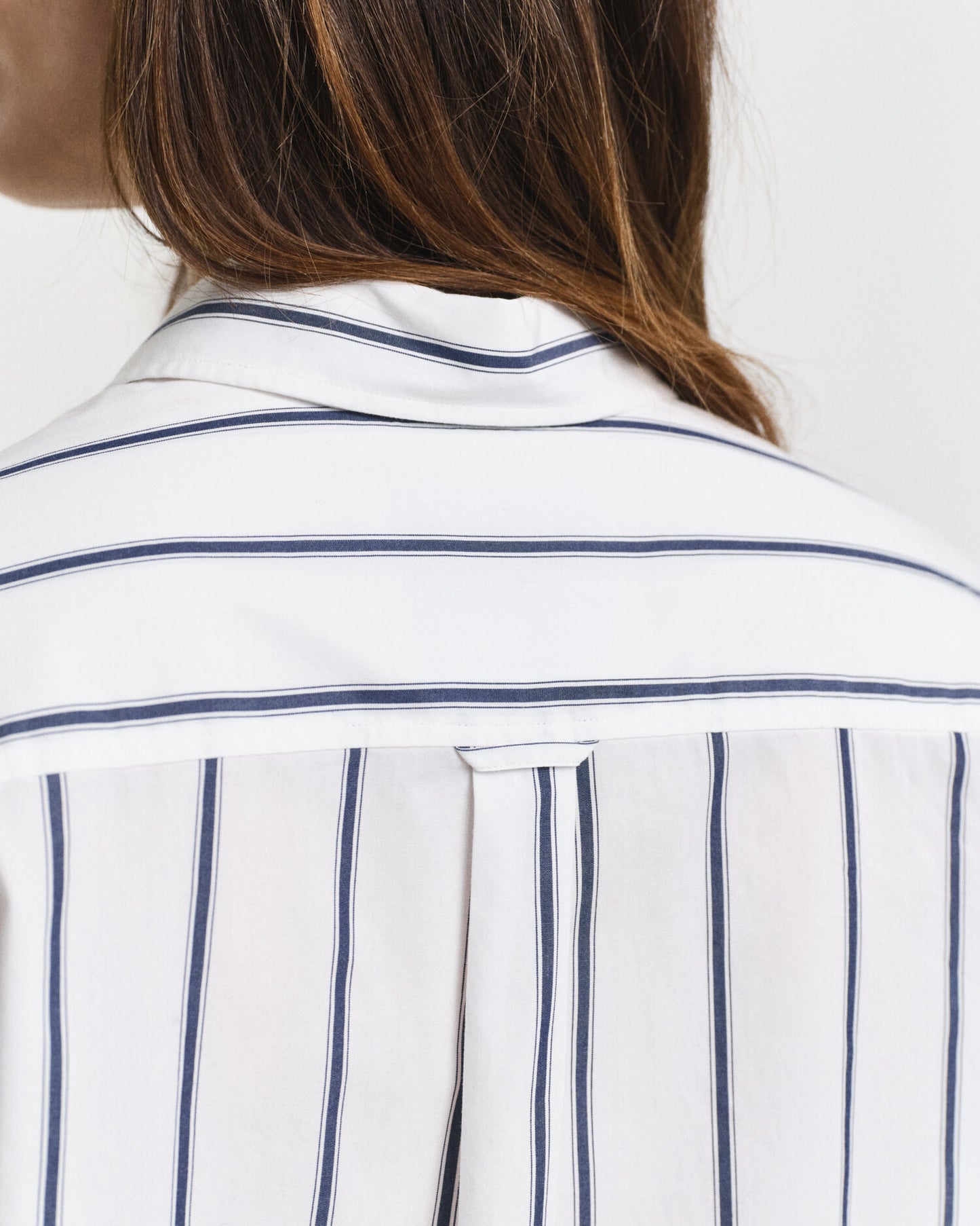 Oversized Popeline-Hemd mit klassischen Streifen