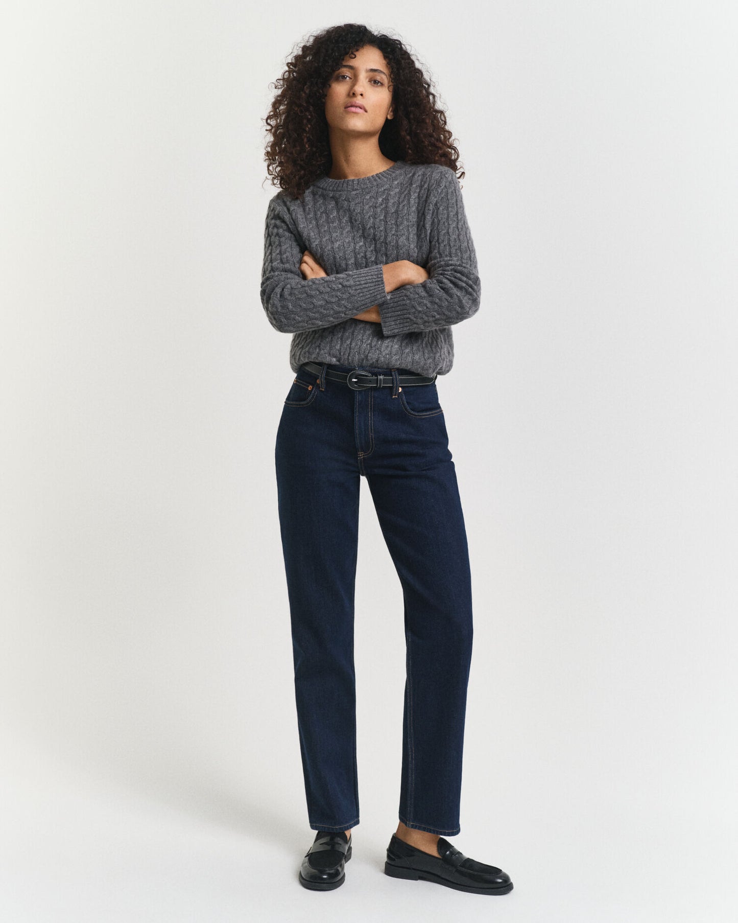 Stretchjeans mit geradem Bein