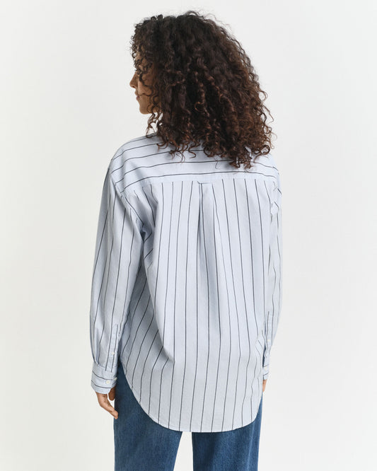 Leger geschnittenes, gestreiftes Luxus-Oxford-Hemd