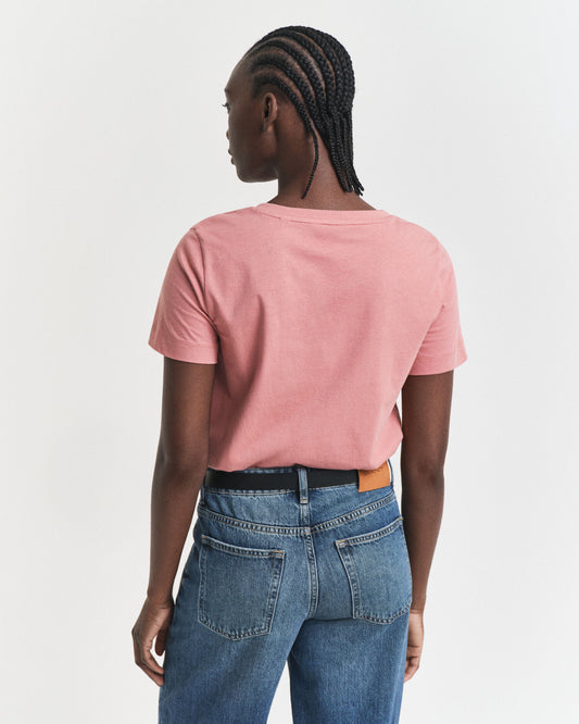 Schild V-Ausschnitt T-Shirt