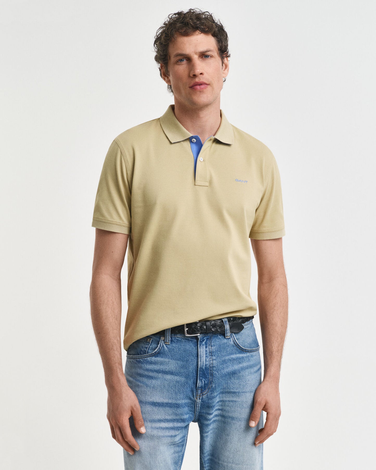 Polo-Piqué-Shirt mit Kontrastfarbe