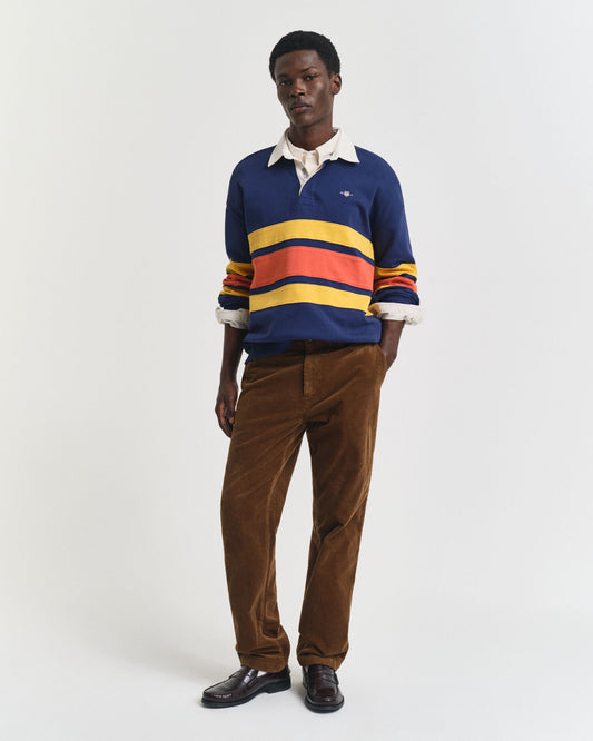 Pantalon en velours côtelé coupe droite