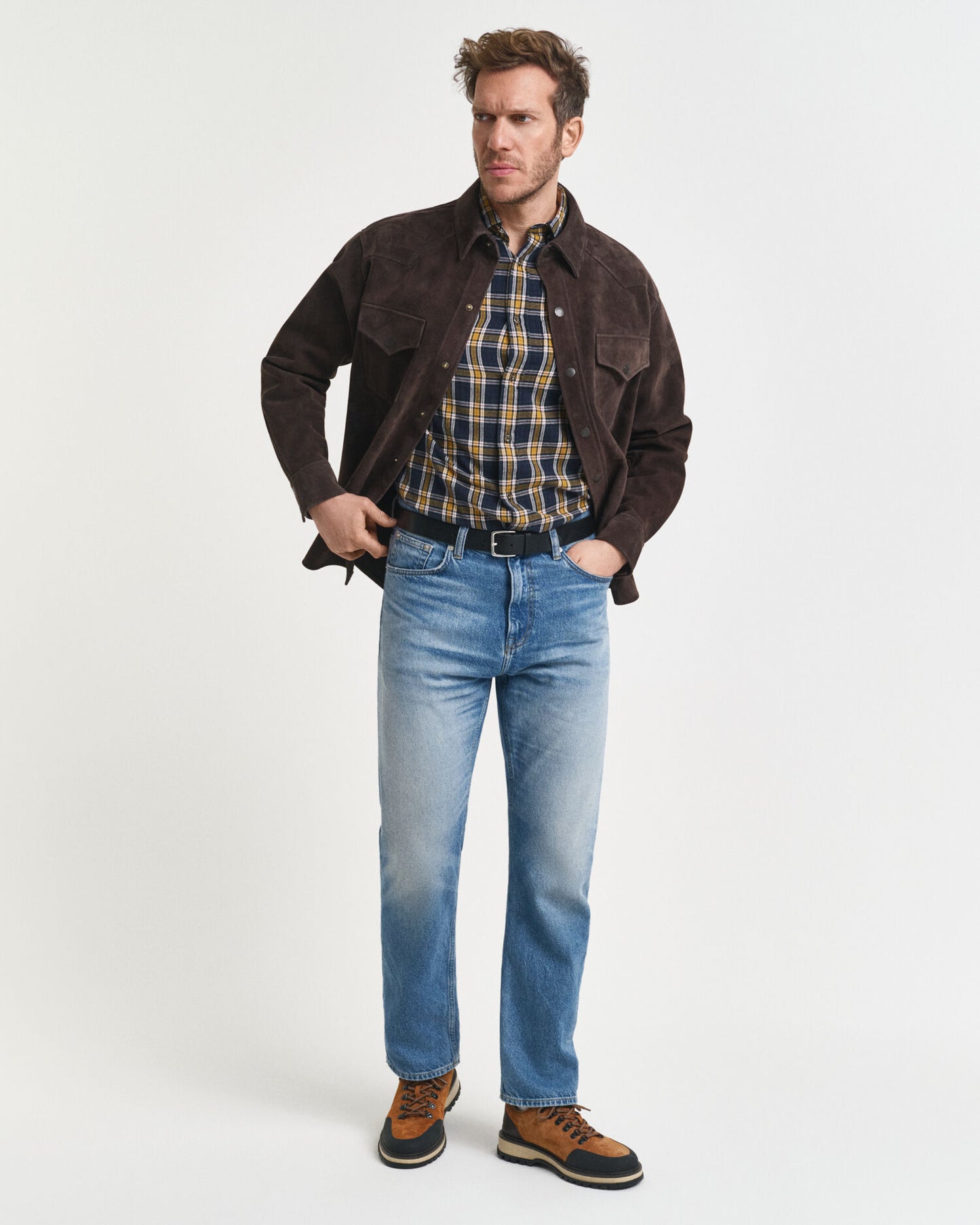 Regular Fit Kariertes Windblown Flanellhemd