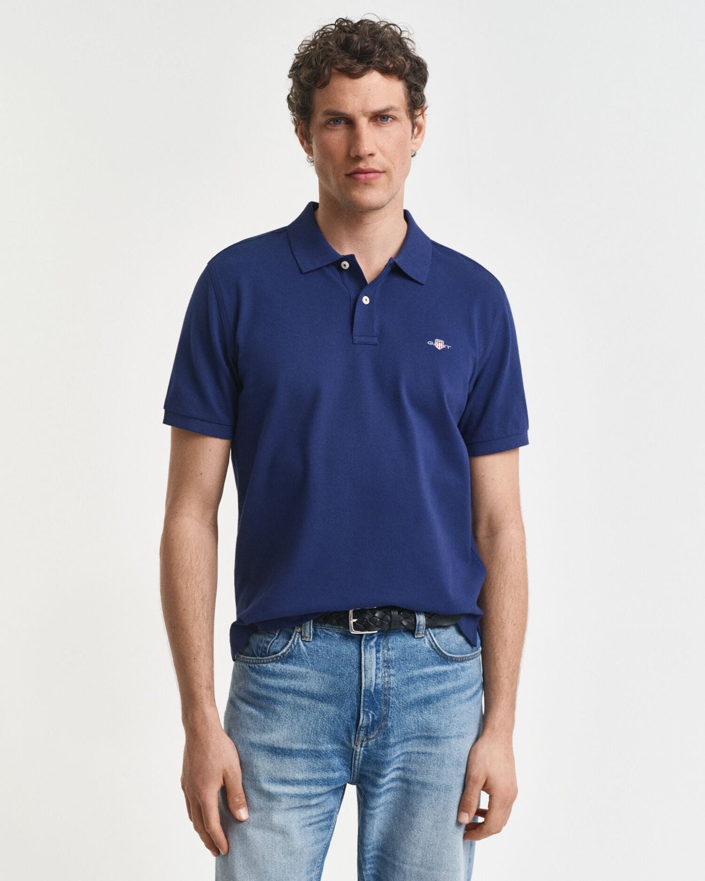 Regular Fit Shield Pique-Poloshirt