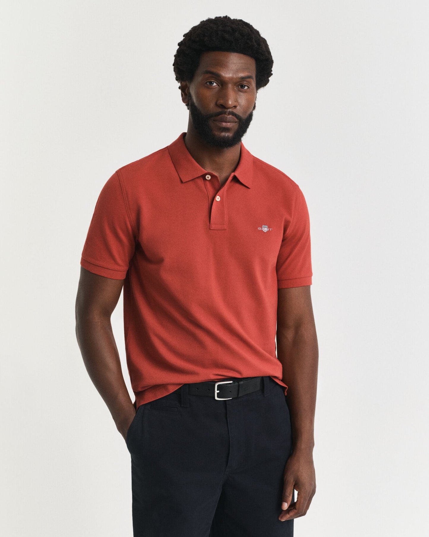 Regular Fit Shield Pique-Poloshirt