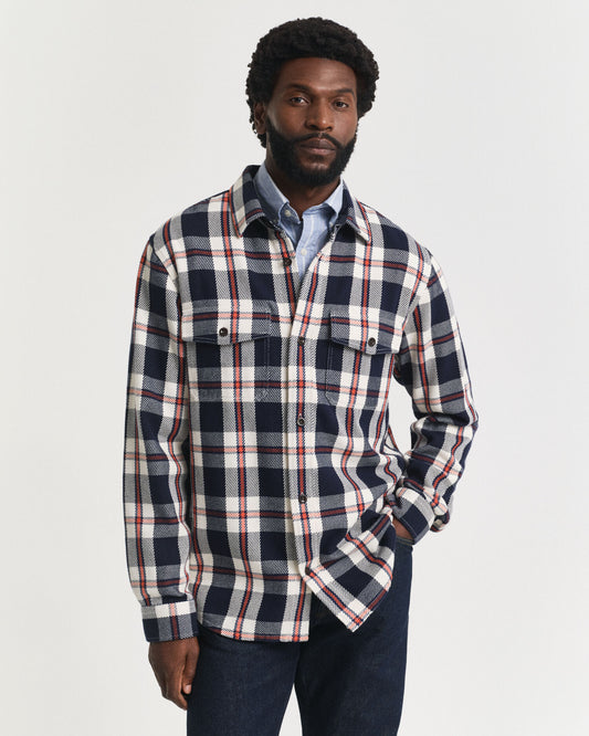 Kariertes Twill-Overshirt