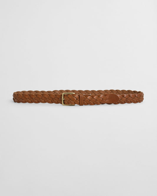 Ceinture en cuir tressé