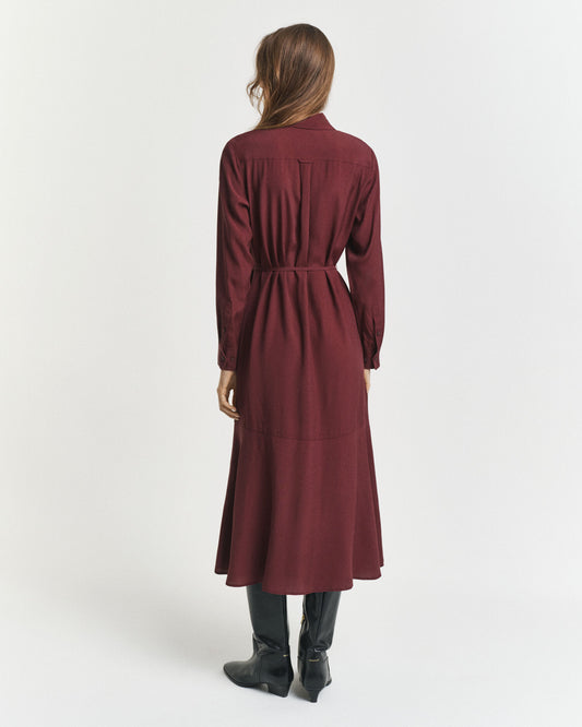 Midikleid aus Viskose