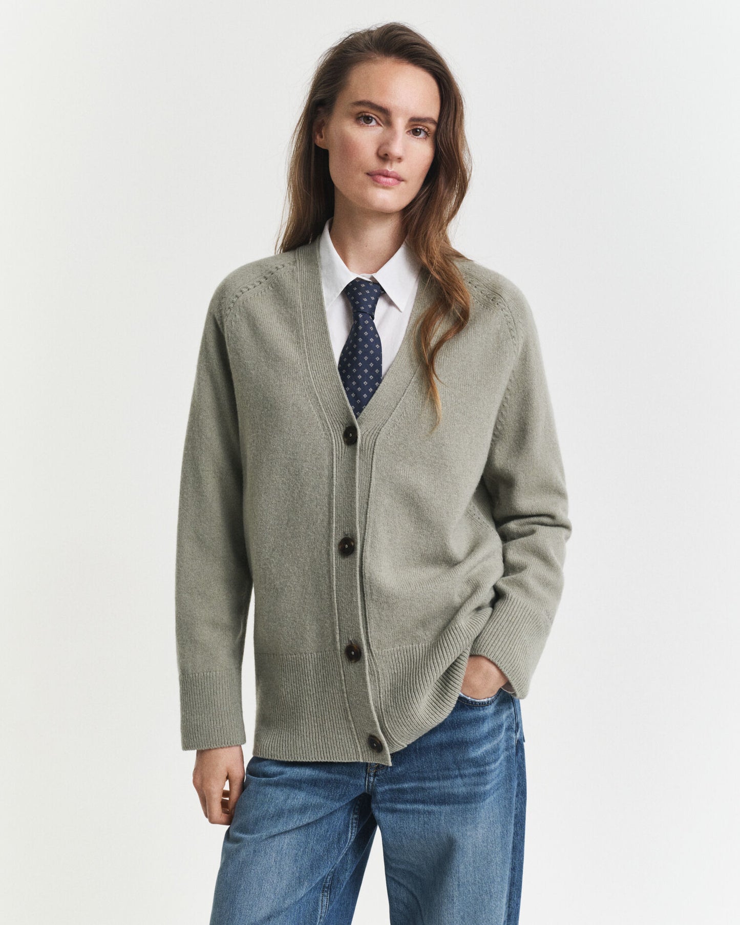 Strickjacke aus Wolle und Kaschmir