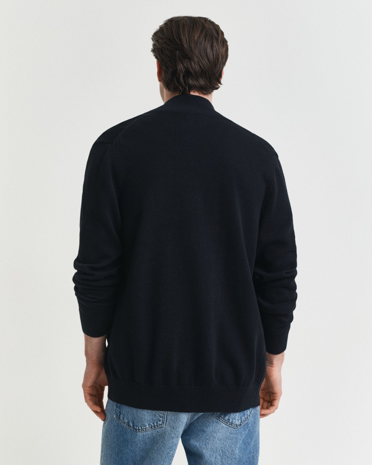 Cardigan zippé en coton décontracté
