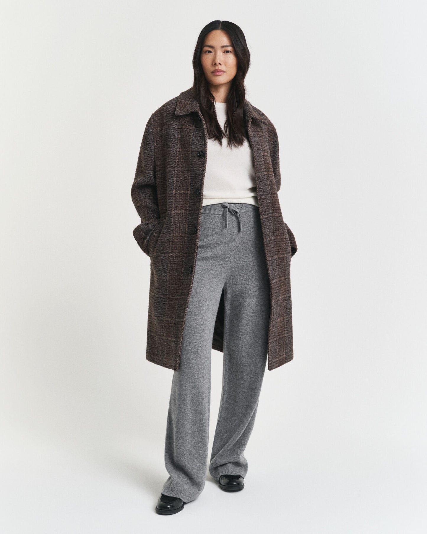 Pantalon en laine tricotée