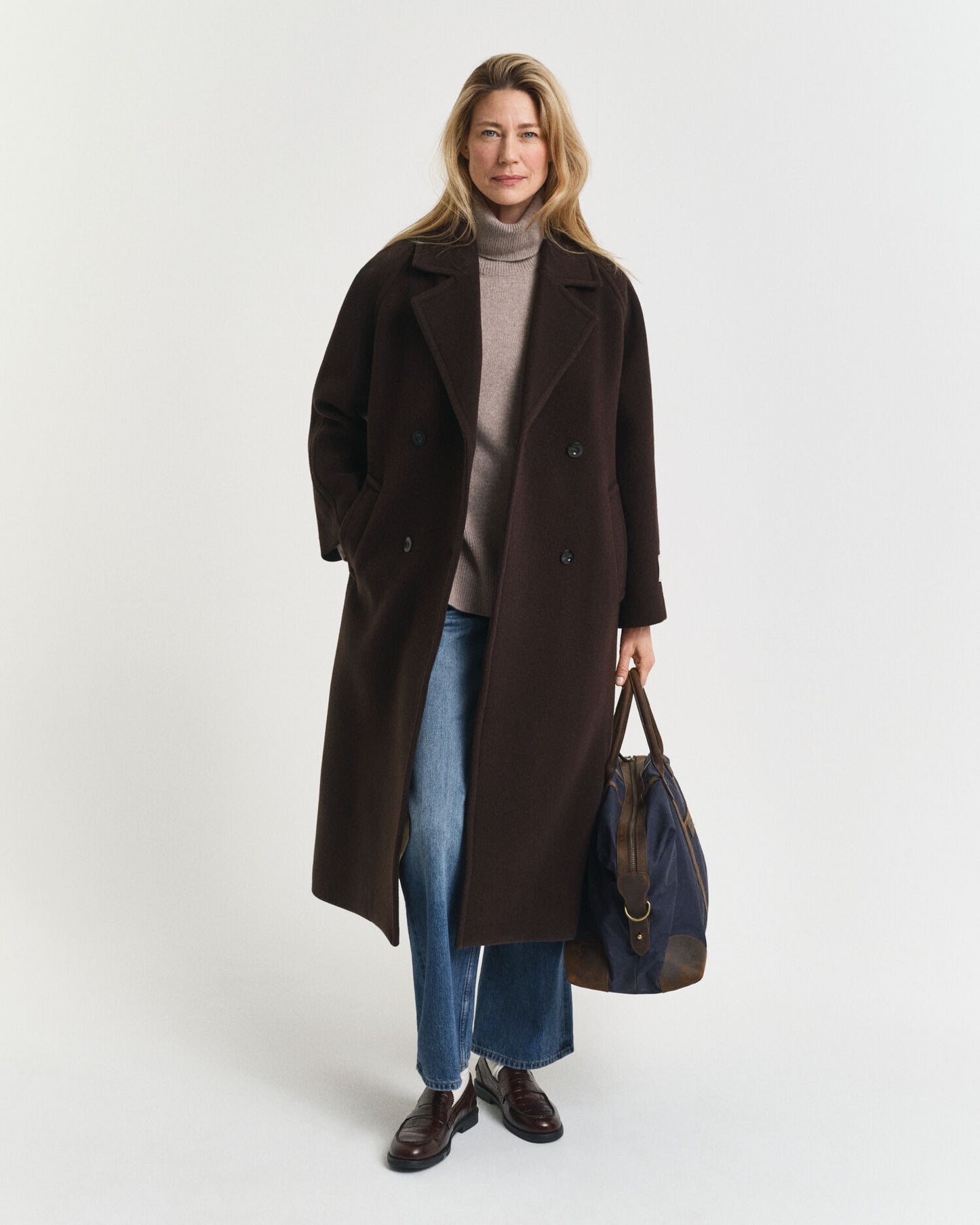 Rollkragenpullover aus weicher Wolle und Kaschmirgemisch